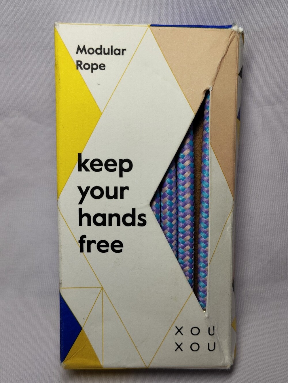 Xouxou Phone Case Rope lanyard Purple Pink Blue